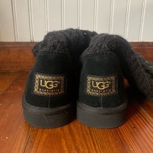 Black UGG Australia knit boots.